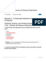 Modules 5 - 6 - Examen de Réseaux Redondants Réponses