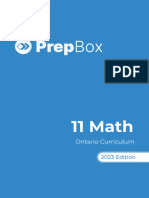 PrepBox Workbook - Ontario - 11 Math