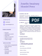 Currículum Vitae CV de Mercadotecnia Simple Morado - 20240201 - 184746 - 0000