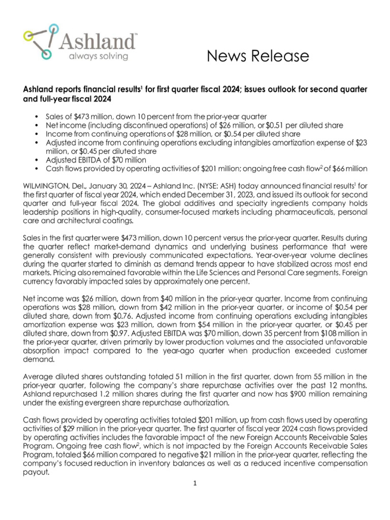 Q1 - 2024 - Earnings - Release - With - Financial - Tables - FNL ...