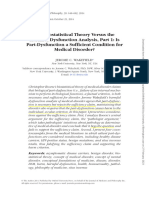 The Biostatistical Theory Versus The Harmful Dysfunction Analysis, Part 1: Is Part-Dysfunction A Sufficient Condition For Medical Disorder?