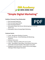 Fundamental Digital Marketing Sederhana