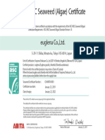 Euglena Certificado