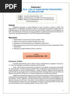 Ang Republic Act 1425 o Ang Rizal Law (Batas Rizal) | PDF