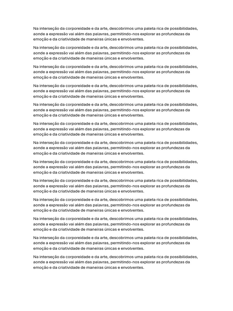 Mais Sobre Arte e Corporeidade | PDF