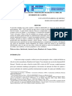 "Entre O Povo E A Elite": Percepções de Belém Na Obra de Humberto de Campos