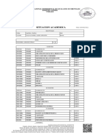 Situacion Academica: Universidad Nacional Experimental de Los Llanos Occidentales Ezequiel Zamora Unellez