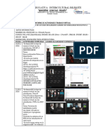 Informe de Actividades de Modalidad A No Presencial