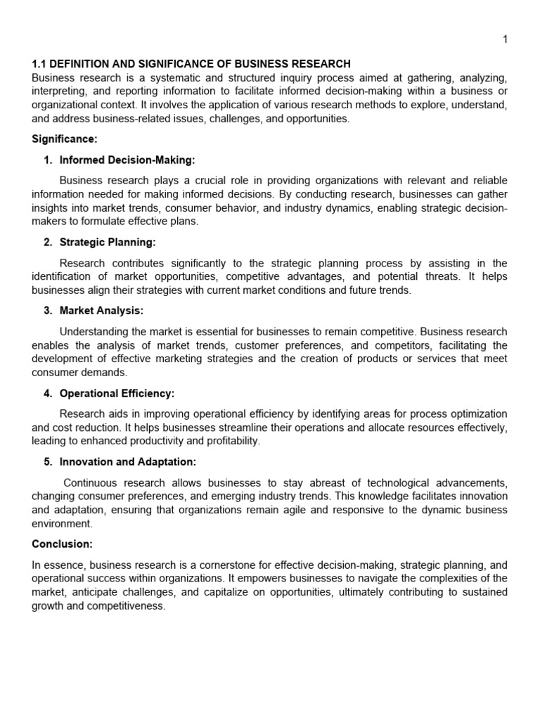 BA-CC7 Business Research WEEK 1 - 2 Lecture | PDF | Methodology ...