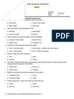 Soal PAS Kelas 3 Tema 3 - Kamimadrasah