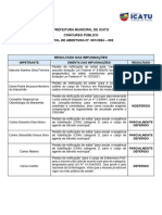 Resultado Das Impugnacoes de Icatu