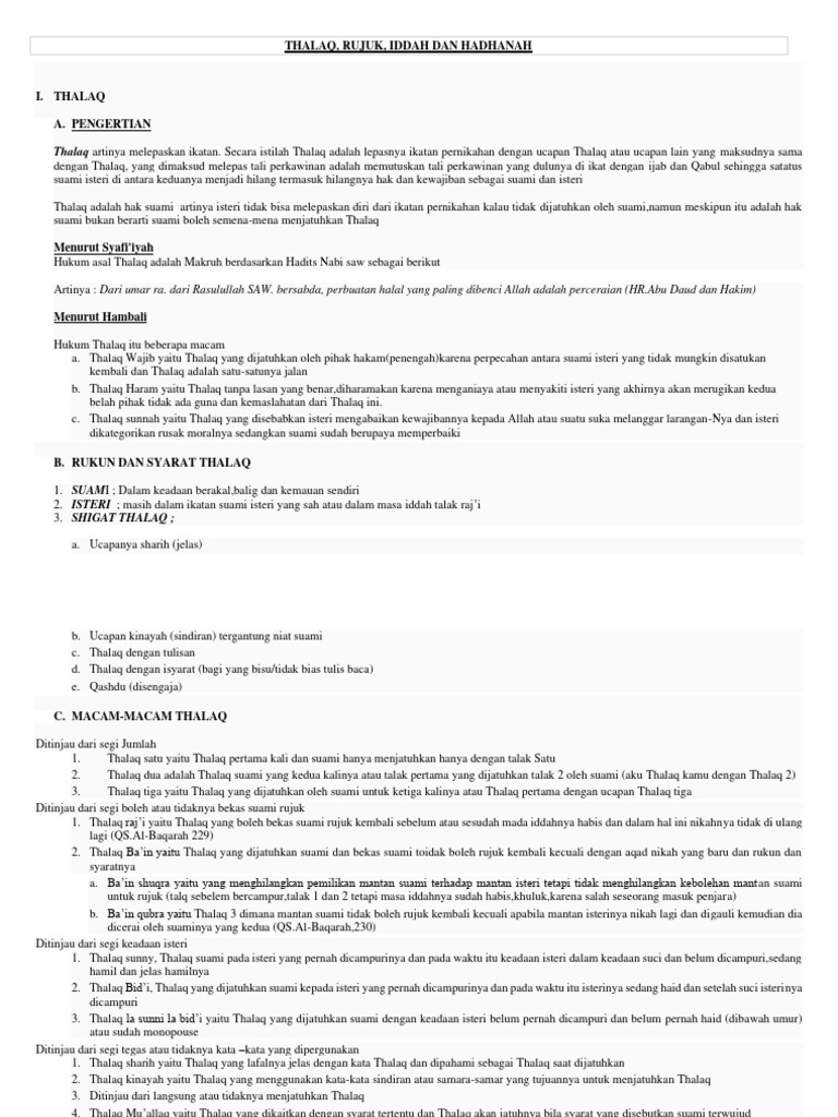 Materi Munakahat VII | PDF