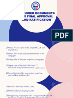 Required Documents For Final Approval and Ratification