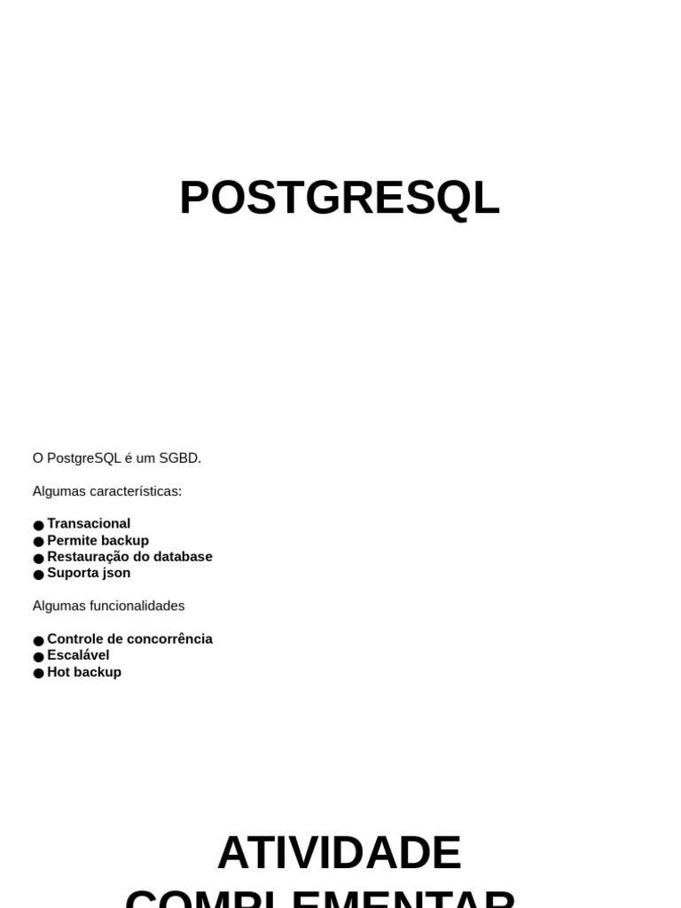 Guia Completo de PostgreSQL e PGAdmin4 | PDF | SQL | Engenharia de Software