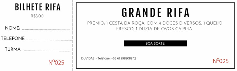 Rifa Terceirão | PDF