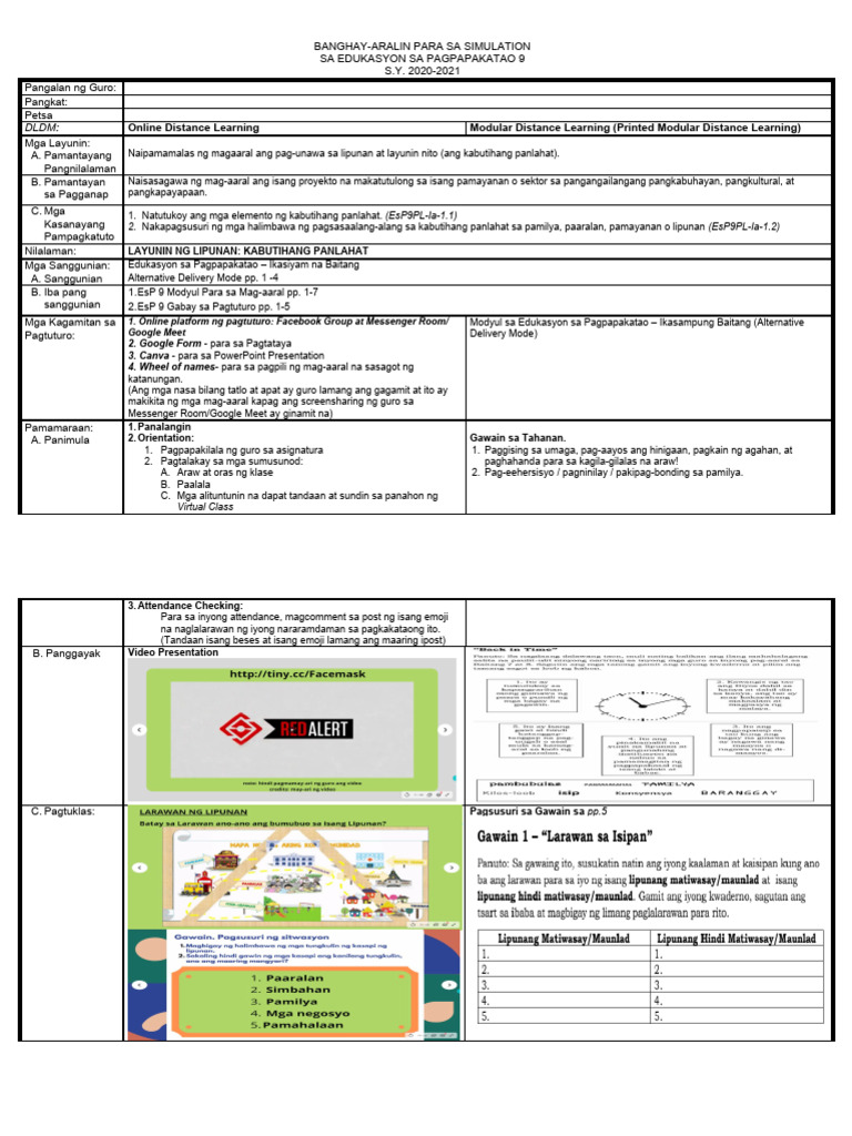 Esp9 Modyul 1 Kabutihang Panlahat Pdf