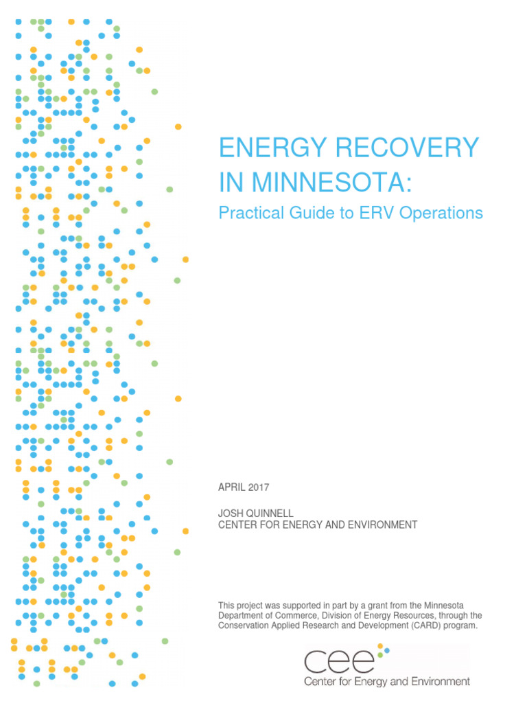 Minnesota ERV Operations Guide | PDF | Humidity | Building