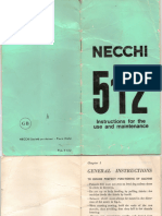 Necchi 512 Sewing Machine Instruction Manual