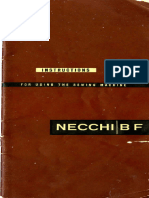 Necchi BF Sewing Machine Instruction Manual