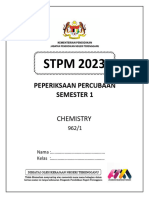 STPM2023 S1 Chemistry