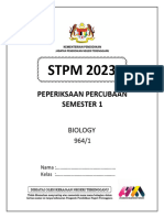 STPM2023 S1 Biology