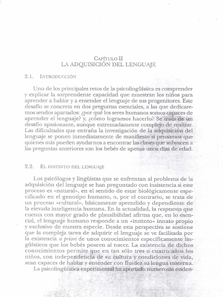 Anula Rebollo - Adquisición Del Lenguaje | PDF