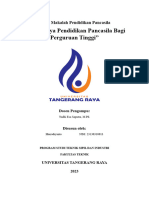 Tugas 2 - P. Pancasila - Hoirudiyanto - Pentingnya Pendidikan Pancasila Bagi Perguruan Tinggi