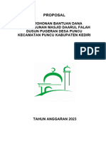 Proposal Bantuan Daarul Falah Puncu 2023