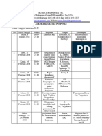 Jadwal Agenda Pimpinan