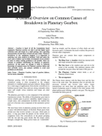 Overview On Causes of Breakdown in Planetary Gearbox 1657047186