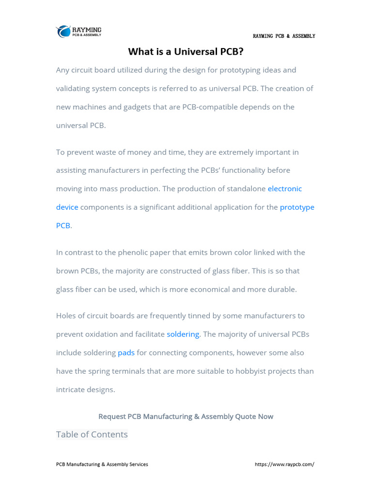 What Is A Universal PCB | PDF | Printed Circuit Board | Engineering