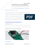 What Is SONIC PCB Overview, Services & Applications