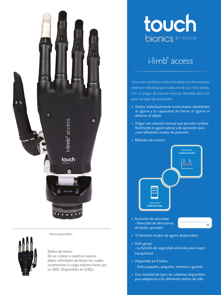 I-Limb Access Es | PDF