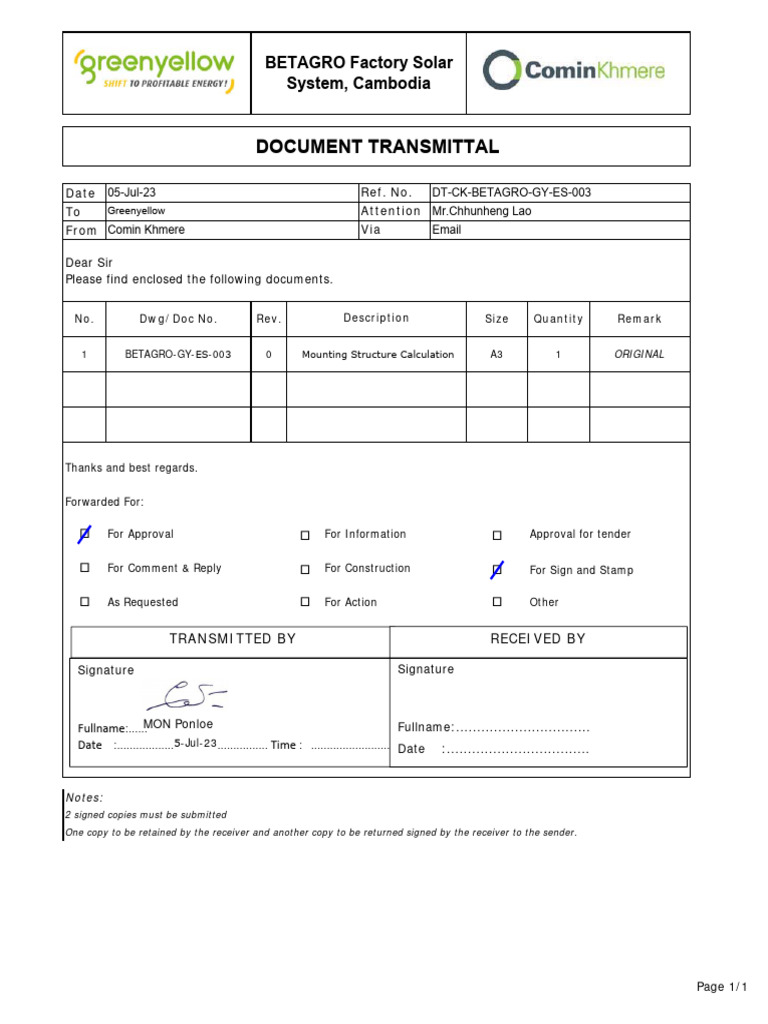 BETAGRO GY ES 003 Mounting Structure Calculation | Download Free PDF ...