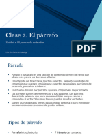 Clase2. El Párrafo