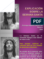 Explicacion Sobre La Semana Santa