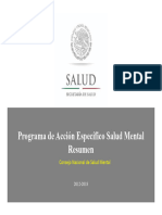 Salud Mental 2015 Trevino Specific Action Prog Mental