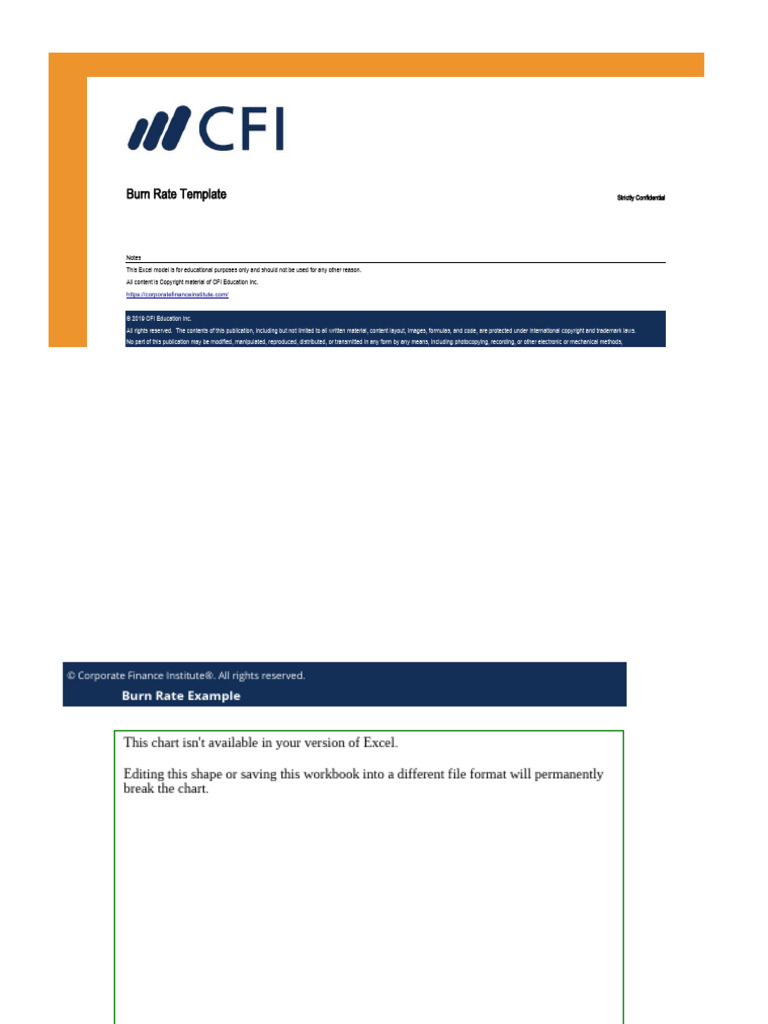 Burn Rate PDF Statement Startup Company