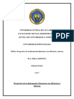 Perspectiva de La Información Financiera Con Eficiencia y Eficacia