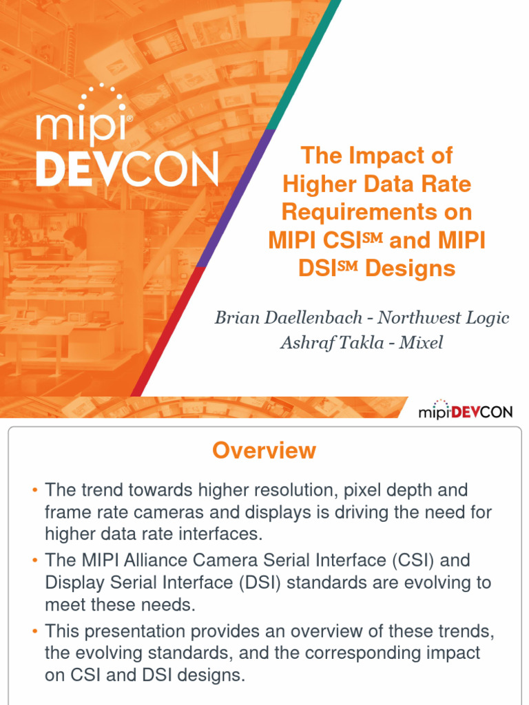 MIPI DEVCON Presentation 1 01 | PDF