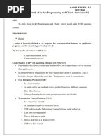 Study of Socket Programming and Client S