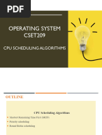 Operating System CSET209: Cpu Scheduling Algorithms