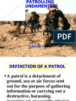 Patrolling - Lesson Plan