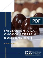 Recetario Iniciación A La Chocolataría y Bombonería