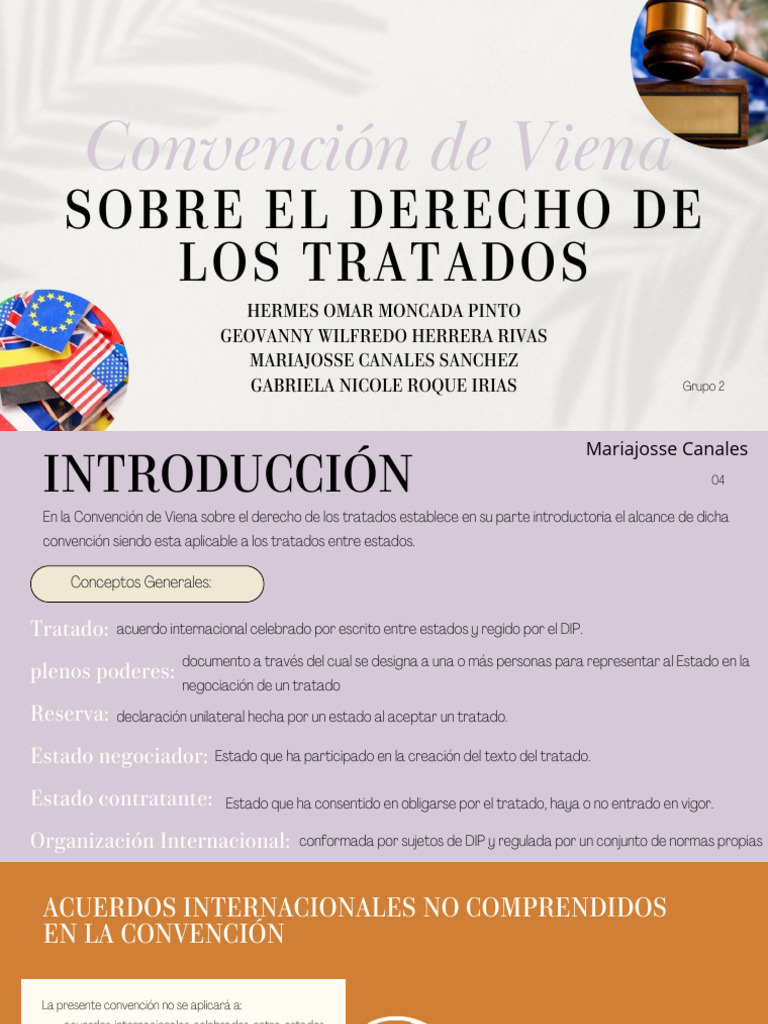 Derecho de los Tratados: Convención de Viena | PDF | Tratado | Ciencias ...