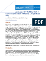 Qenzyme Q 10 and SCD