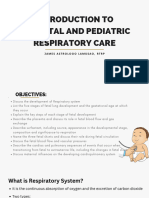 Introduction To Physiological Changes in NEONATAL AND PEDIATRIC RESPICARE James Astrologo Lamusao