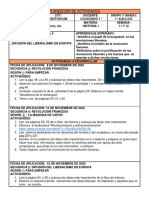 1° - Planificación - Historia - Semana 11 y 12 - 22DTV0012M