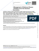 Physical Therapist Management of Parkinson Disease - A Clinical Practice Guideline From The American Physical Therapy Association