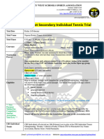 Sydney West Trial Notice - Individual Tennis 2024